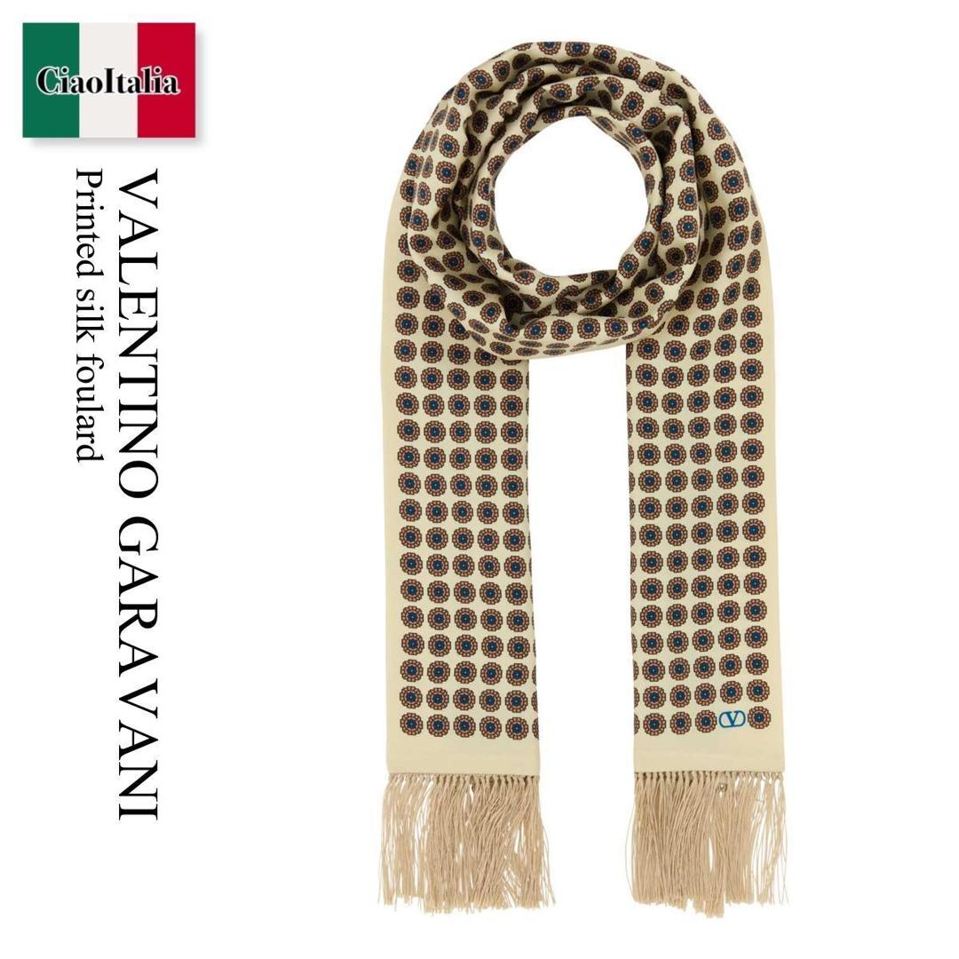 【数量限定・在庫限り・早い者勝ち!】 バレンチノ / Valentino Garavani Printed Silk Foulard / 6Y2E600ABVS / 6Y2E600ABVS RDL / 6Y2E600ABVSRDL / マフラー