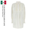 【数量限定・在庫限り・早い者勝ち!】 バレンチノ / Valentino Garavani White Cotton Blend Dress / 6B3VAUF...