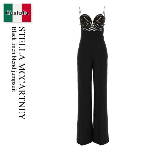 【数量限定・在庫限り・早い者勝ち!】 ステラ・マッカートニー / Stella Mccartney Black Linen Blend Jumpsuit / 610030 3BU304 / 610030 3BU304 1000 / 6100303BU304 / 6100303BU304 1000 / 6100303BU3041000 / オールインワン・サロペット 【数量限定・在庫限り・早い者勝ち!】 ステラ・マッカートニー / Stella Mccartney Black Linen Blend Jumpsuit / 610030 3BU304 / 610030 3BU304 1000 / 6100303BU304 / 6100303BU304 1000 / 6100303BU3041000 / オールインワン・サロペット