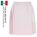 【数量限定・在庫限り・早い者勝ち!】 トム ブラウン / Thom Browne Pastel Pink Viscose Blend Mini Skirt / ...
