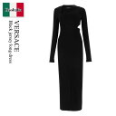 【数量限定・在庫限り・早い者勝ち!】 ヴェルサーチェ / Versace Black Jersey Long Dress / 10100 001A01253 /...
