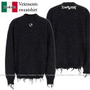 【数量限定・在庫限り・早い者勝ち!】 ヴェトモン / Vetements Sweatshirt / UE63KN460B / UE63KN460B BLACKB...