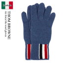 【数量限定・在庫限り・早い者勝ち!】 トム ブラウン / Thom Browne Air Force Blu Wool Gloves / MKG011AY101...