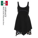 【数量限定・在庫限り・早い者勝ち!】 ヴェルサーチェ / Versace Black Acetate Blend Mini Dress / 10105 541A...