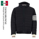 【数量限定・在庫限り・早い者勝ち!】 トム ブラウン / Thom Browne Midnight Blue Polyester Down Jacket / M...