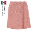 【数量限定・在庫限り・早い者勝ち!】 ヴェルサーチェ / Versace Pink Boucle Mini Skirt / 10134 711A10096 / ...