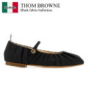 【数量限定・在庫限り・早い者勝ち!】 トム ブラウン / Thom Browne Black Fabric Ballerinas / FFS024BF0322 / FFS024BF0322 001 / FFS024BF0322001 / バレエシューズ(4)