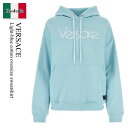 【数量限定・在庫限り・早い者勝ち!】 ヴェルサーチェ / Versace Light-Blue Cotton Oversize Sweatshirt / 101...
