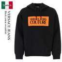 【数量限定・在庫限り・早い者勝ち!】 ヴェルサーチジーンズ / Versace Jeans Black Cotton Sweatshirt / 74GAI G0...