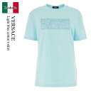 【数量限定・在庫限り・早い者勝ち!】 ヴェルサーチェ / Versace Light Blue Cotton T-Shirt / 10136 001A10135...