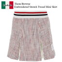 【数量限定・在庫限り・早い者勝ち!】 トム ブラウン / Thom Browne Embroidered Stretch Tweed Mini Skirt / ...