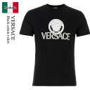 【数量限定・在庫限り・早い者勝ち!】 ヴェルサーチェ / Versace Black Cotton T-Shirt / 10142 261A10088 / 10...