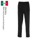 【数量限定・在庫限り・早い者勝ち!】 エルメネジルドゼニア / Zegna Black Stretch Polyester Blend Joggers / R8...