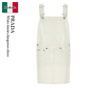 【数量限定・在庫限り・早い者勝ち!】 プラダ / Prada White Denim Dungarees Dress / GFA139 F01CD / GFA1...