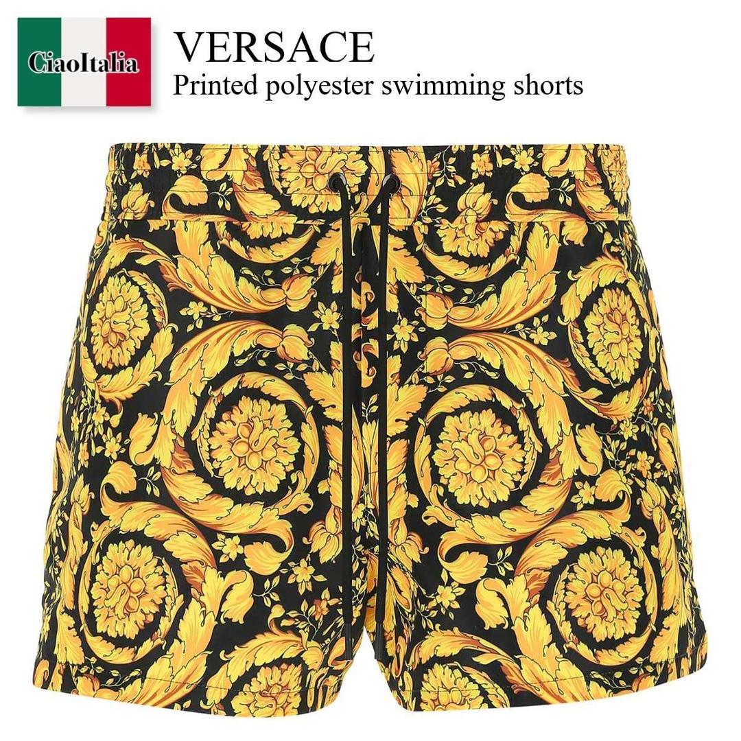 【数量限定・在庫限り・早い者勝ち!】 ヴェルサーチェ / Versace Printed Polyester Swimming Shorts / ABU05 020A233170 / ABU05 020A233170 A7900 / ABU05020A233170 / ABU05020A233170 A7900 / ABU05020A233170A7900 / 水着