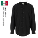 【数量限定・在庫限り・早い者勝ち!】 ザ・ロウ / The Row Black Wool Blend Stendhal Shirt / 827W3 301 / ...