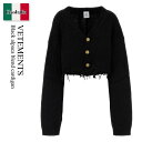 【数量限定・在庫限り・早い者勝ち!】 ヴェトモン / Vetements Black Alpaca Blend Cardigan / WA65KN276B / ...