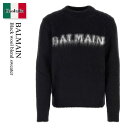 【数量限定・在庫限り・早い者勝ち!】 バルマン / Balmain Black Wool Blend Sweater / BH0KD000KF38 / BH0K...