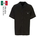 【数量限定・在庫限り・早い者勝ち!】 プラダ / Prada Black Silk Shirt / SC738S F0002 / SC738S OOO10HX ...