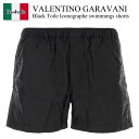 【数量限定・在庫限り・早い者勝ち!】 バレンチノ / Valentino Garavani Black Toile Iconographe Swimmings ...