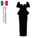 【数量限定・在庫限り・早い者勝ち!】 セルフ・ポートレイト / Self Portrait Black Stretch Velvet Dress / SC24010MB / SC24010MB BLACK / SC24010MBBLACK / ワンピース(4)