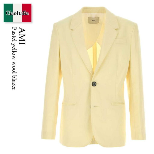 【数量限定・在庫限り・早い者勝ち!】 アミアレクサンドルマテュッシ / Ami Pastel Yellow Wool Blazer / HBV011WV0068 / HBV011WV0068 726 / HBV011WV0068726 / ジャケットその他 【数量限定・在庫限り・早い者勝ち!】 アミアレクサンドルマテュッシ / Ami Pastel Yellow Wool Blazer / HBV011WV0068 / HBV011WV0068 726 / HBV011WV0068726 / ジャケットその他