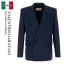 【数量限定・在庫限り・早い者勝ち!】 バレンチノ / Valentino Garavani Navy Blue Wool Blazer / 6V0CEI059E...