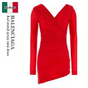 【数量限定・在庫限り・早い者勝ち!】 バレンシアガ / Balenciaga Red Stretch Jersey Mini Dress / 814343 TRV97 / 814343 TRV97 6400 / 814343TRV97 / 814343TRV97 6400 / 814343TRV976400 / ワンピース