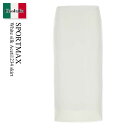 【数量限定・在庫限り・早い者勝ち!】 スポーツマックス / Sportmax White Silk Aceti1234 Skirt / 241210 001 /...