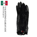 【数量限定・在庫限り・早い者勝ち!】 バレンチノ / Valentino Garavani Black Mesh Gloves / 6W0GD00HPNN / ...