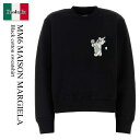 【数量限定・在庫限り・早い者勝ち!】 MM6 / Mm6 Maison Margiela Black Cotton Sweatshirt / S52GU0232...