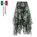 【数量限定・在庫限り・早い者勝ち!】 ロエベ / Loewe Printed Silk Skirt / S540Y08XBG / S540Y08XBG MULT...