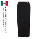 【数量限定・在庫限り・早い者勝ち!】 バレンチノ / Valentino Garavani Crepe Couture Long Wrap Skirt / 5B...