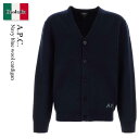 【数量限定・在庫限り・早い者勝ち!】 A.P.C. / A.P.C. Navy Blue Wool Cardigan / WVBDK H22305 / WVBD...