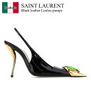 【数量限定・在庫限り・早い者勝ち!】 サンローラン / Saint Laurent Black Leather Loulou Pumps / 827250 1T...