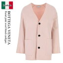 【数量限定・在庫限り・早い者勝ち!】 ボッテガ・ヴェネタ / Bottega Veneta Pastel Pink Wool Blend Cardigan / ...
