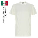 【数量限定・在庫限り・早い者勝ち!】 トム・フォード / Tom Ford White Lyocell Blend T-Shirt / JCS004JMT012...