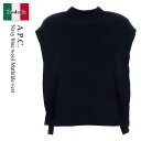 【数量限定・在庫限り・早い者勝ち!】 A.P.C. / A.P.C. Navy Blue Wool Mathilde Vest / WOASA F23430 /...