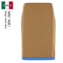 【数量限定・在庫限り・早い者勝ち!】 ミュウミュウ / Miu Miu Beige Camel Skirt / MG2344 F0040 / MG2344 SOOO165 F0040 / MG2344SOOO165 / MG2344SOOO165 F0040 / MG2344SOOO165F0040 / スカート(4)
