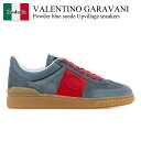 【数量限定・在庫限り・早い者勝ち!】 バレンチノ / Valentino Garavani Powder Blue Suede Upvillage Sneake...