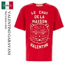 【数量限定・在庫限り・早い者勝ち!】 バレンチノ / Valentino Garavani Red Cotton T-Shirt / 7V3MG16PB32 /...