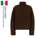 【数量限定・在庫限り・早い者勝ち!】 ディースクエアード / Dsquared Brown Stretch Alpaca Blend Sweater / S75...