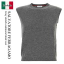 【数量限定・在庫限り・早い者勝ち!】 フェラガモ / Salvatore Ferragamo Grey Stretch Cashmere Blend Vest ...