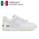 【数量限定・在庫限り・早い者勝ち!】 ヴェルサーチェ / Versace White Leather Sneakers / 10205 931A14615 / ...