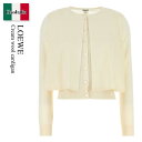 【数量限定・在庫限り・早い者勝ち!】 ロエベ / Loewe Cream Wool Cardigan / S540Y14KG3 / S540Y14KG3 WHI...
