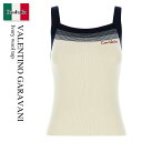 【数量限定・在庫限り・早い者勝ち!】 バレンチノ / Valentino Garavani Ivory Wool Top / 7B3KM06A9GQ / 7B3...