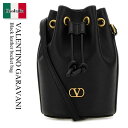 【数量限定・在庫限り・早い者勝ち!】 バレンチノ / かばん / カバン / Valentino Garavani Black Leather Bucket B...