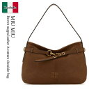 【数量限定・在庫限り・早い者勝ち!】 ミュウミュウ / かばん / カバン / Miu Miu Brown Nappa Leather Aventure Sho...
