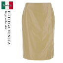 【数量限定・在庫限り・早い者勝ち!】 ボッテガ・ヴェネタ / Bottega Veneta Beige Leather Skirt / 727841 VKLC0 / 727841 VKLC0 9640 / 727841VKLC0 / 727841VKLC0 9640 / 727841VKLC09640 / スカート