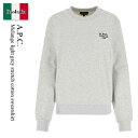 【数量限定・在庫限り・早い者勝ち!】 A.P.C. / A.P.C. Melange Light Grey Stretch Cotton Sweatshirt ...